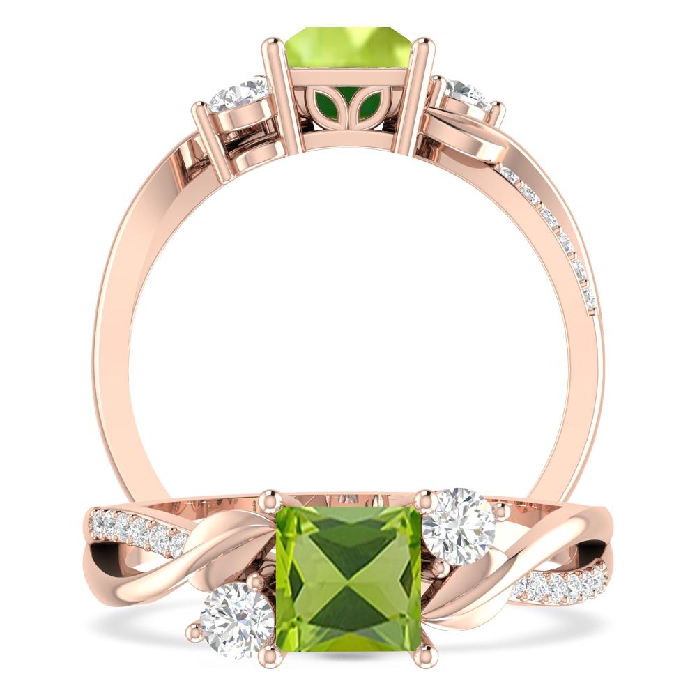 Rose Gold - Peridot