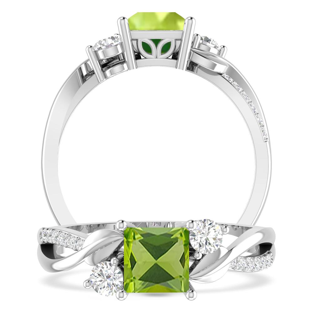 White Gold - Peridot