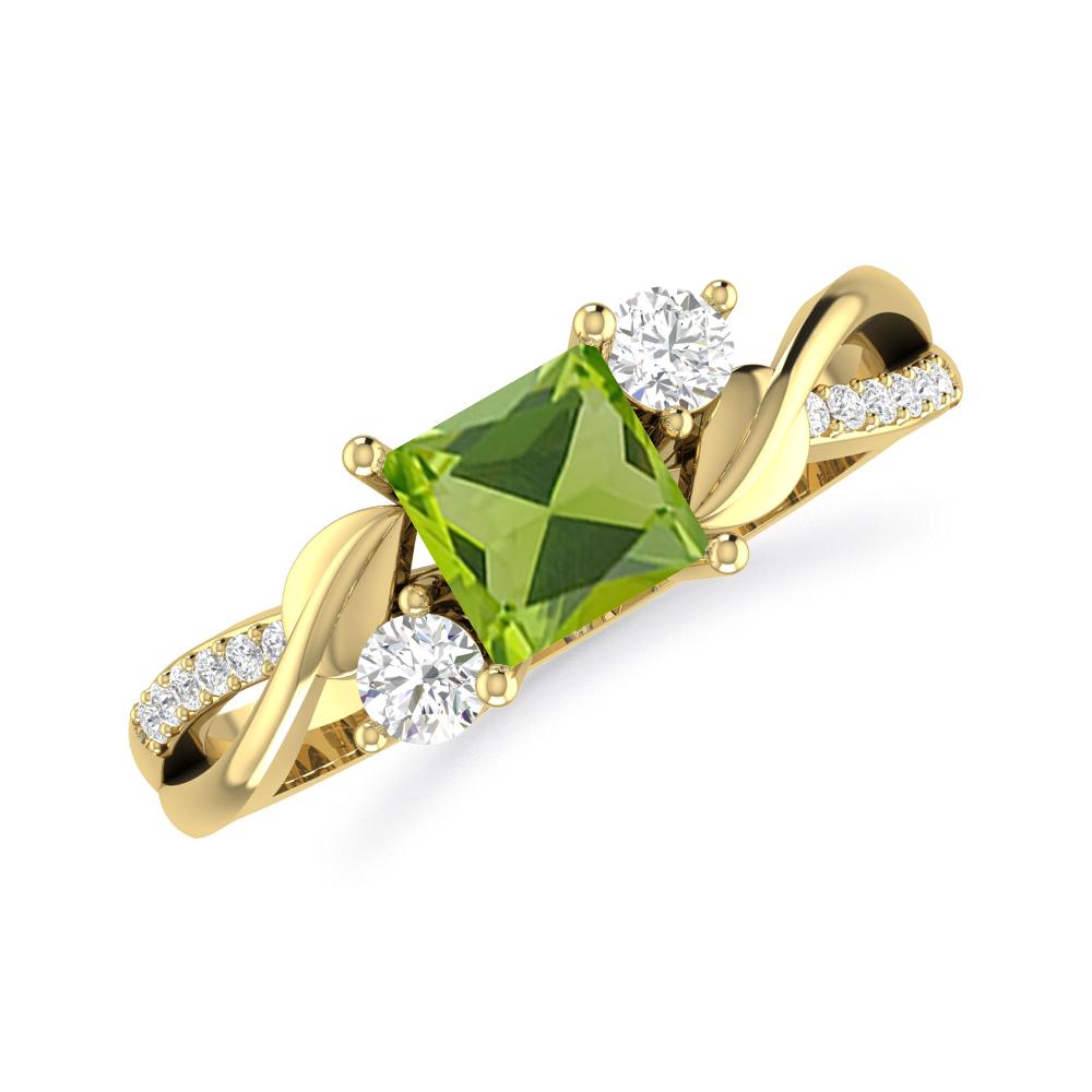 Yellow Gold - Peridot