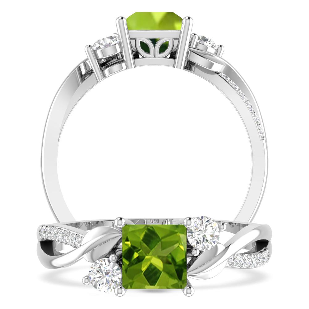 White Gold - Peridot