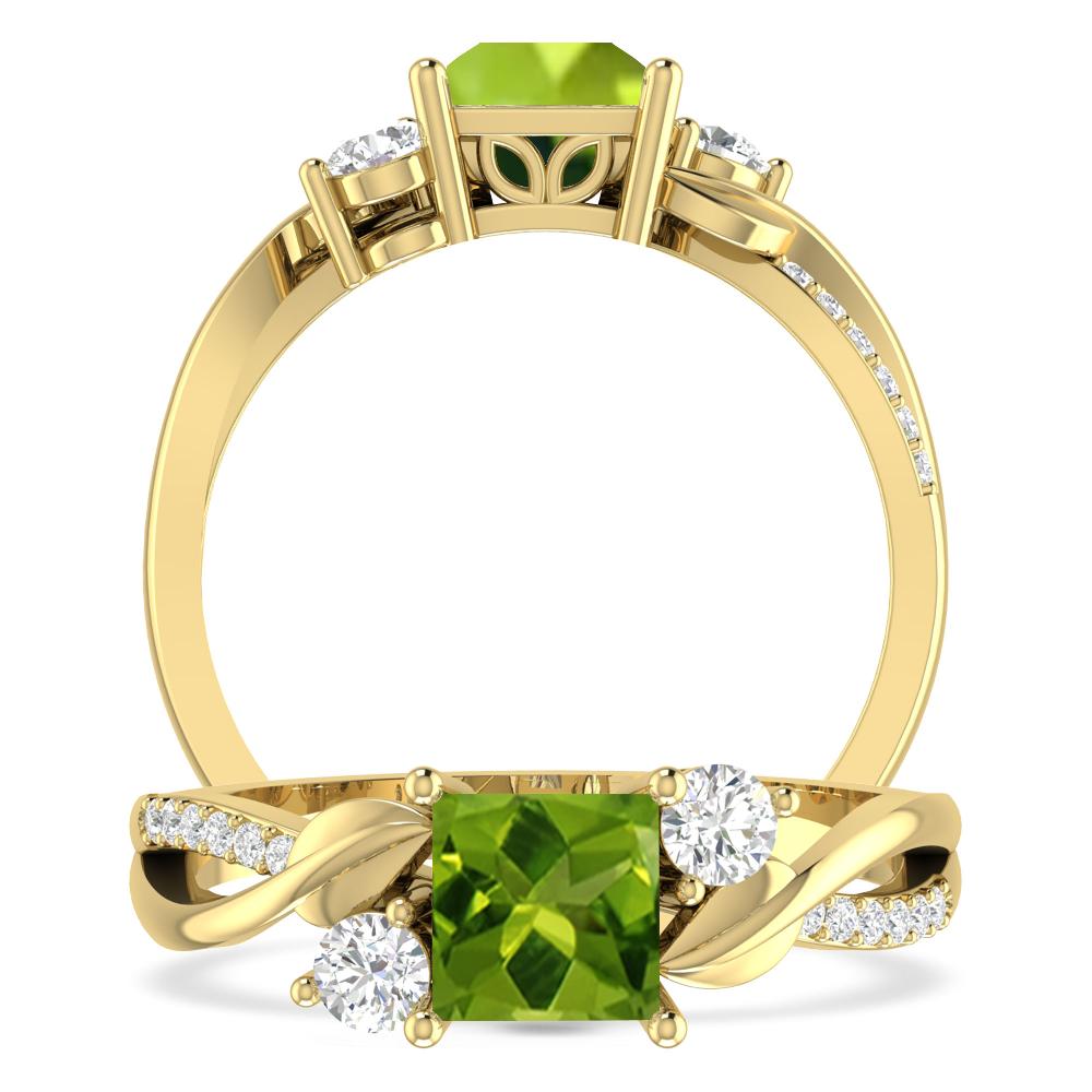 Yellow Gold - Peridot