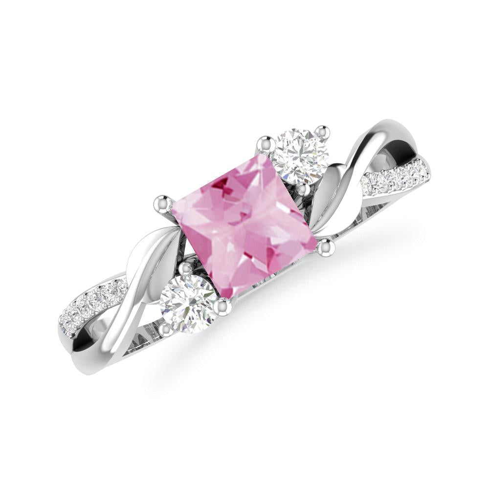 White Gold - Pink Tourmaline