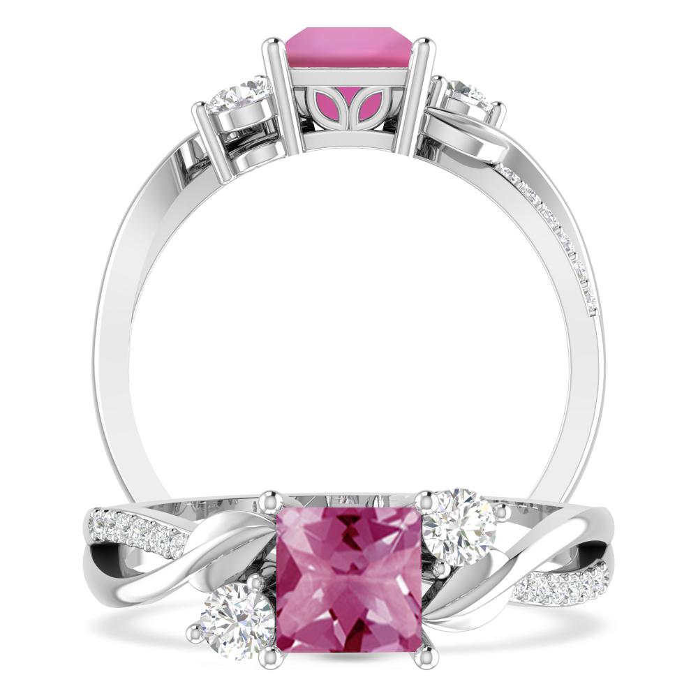 White Gold - Pink Tourmaline