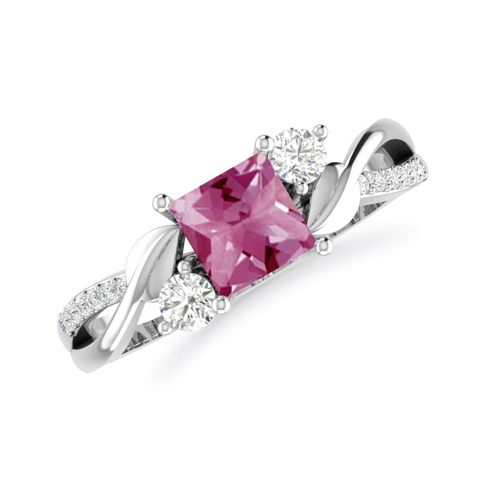 White Gold - Pink Tourmaline