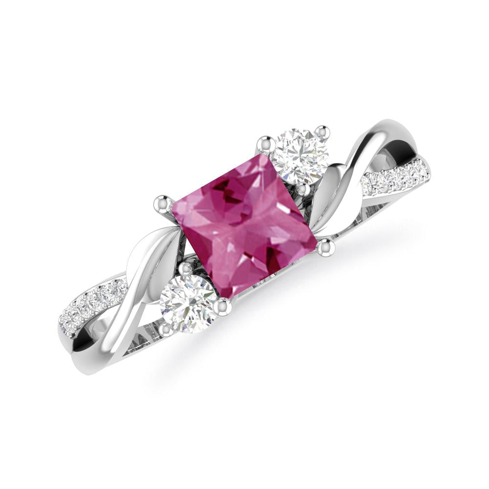 White Gold - Pink Tourmaline