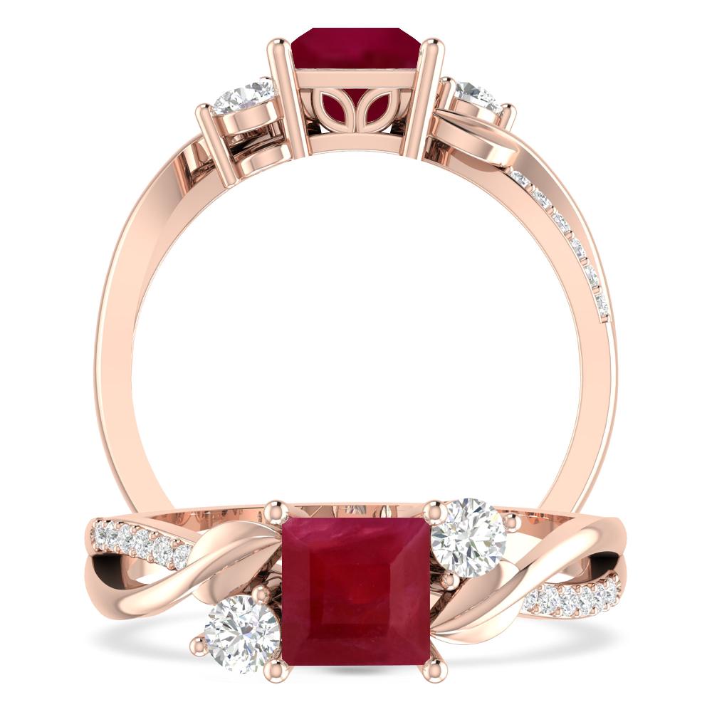 Rose Gold - Ruby