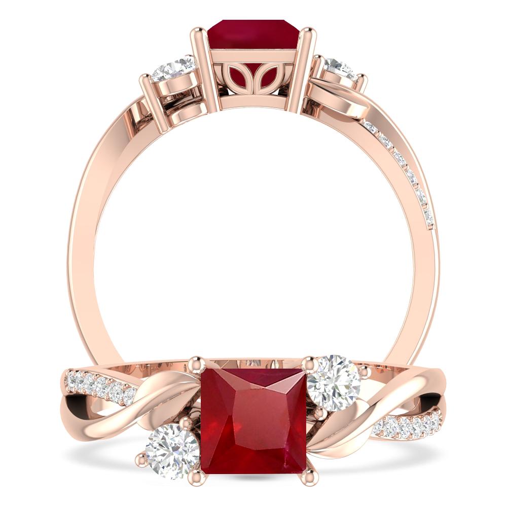 Rose Gold - Ruby