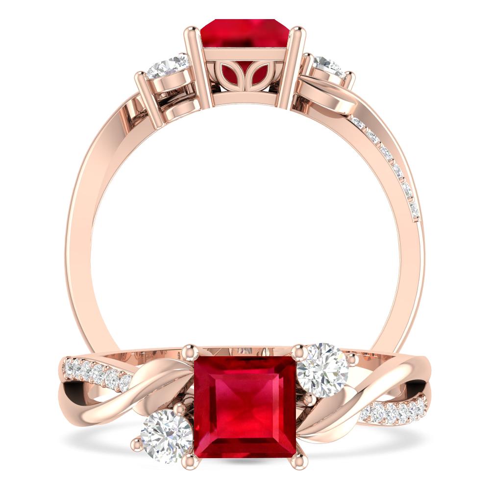 Rose Gold - Ruby