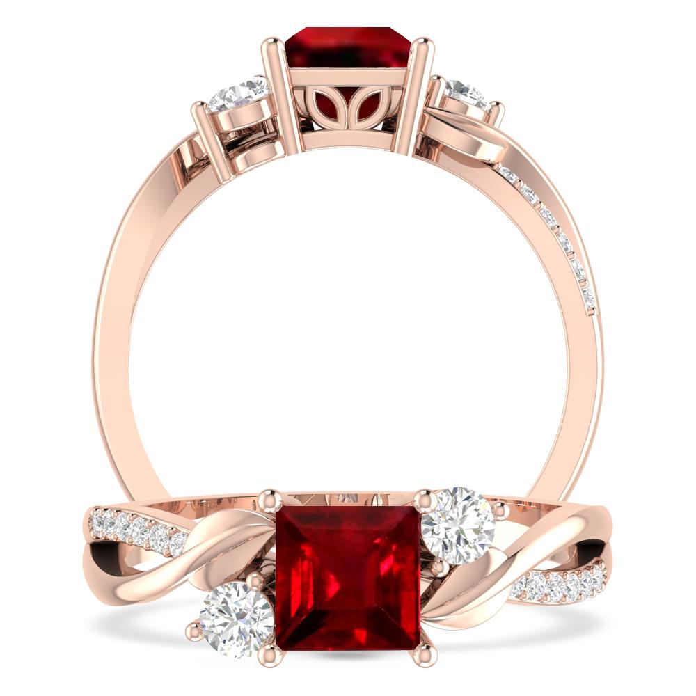 Rose Gold - Ruby