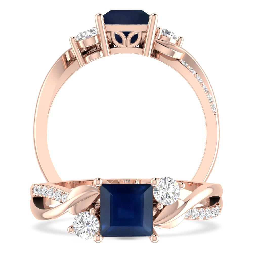 Rose Gold - Sapphire