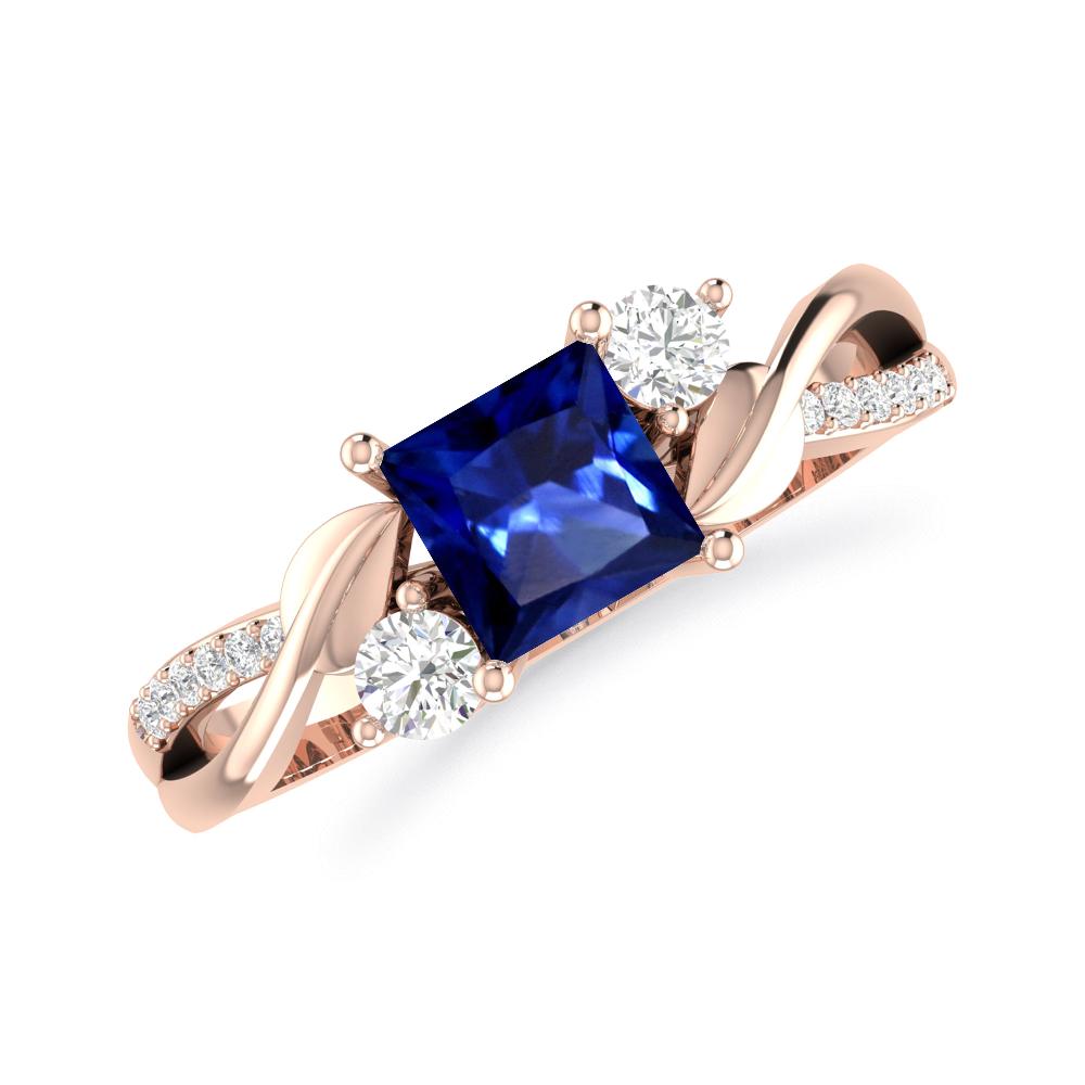 Rose Gold - Sapphire