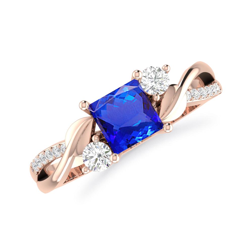 Rose Gold - Tanzanite