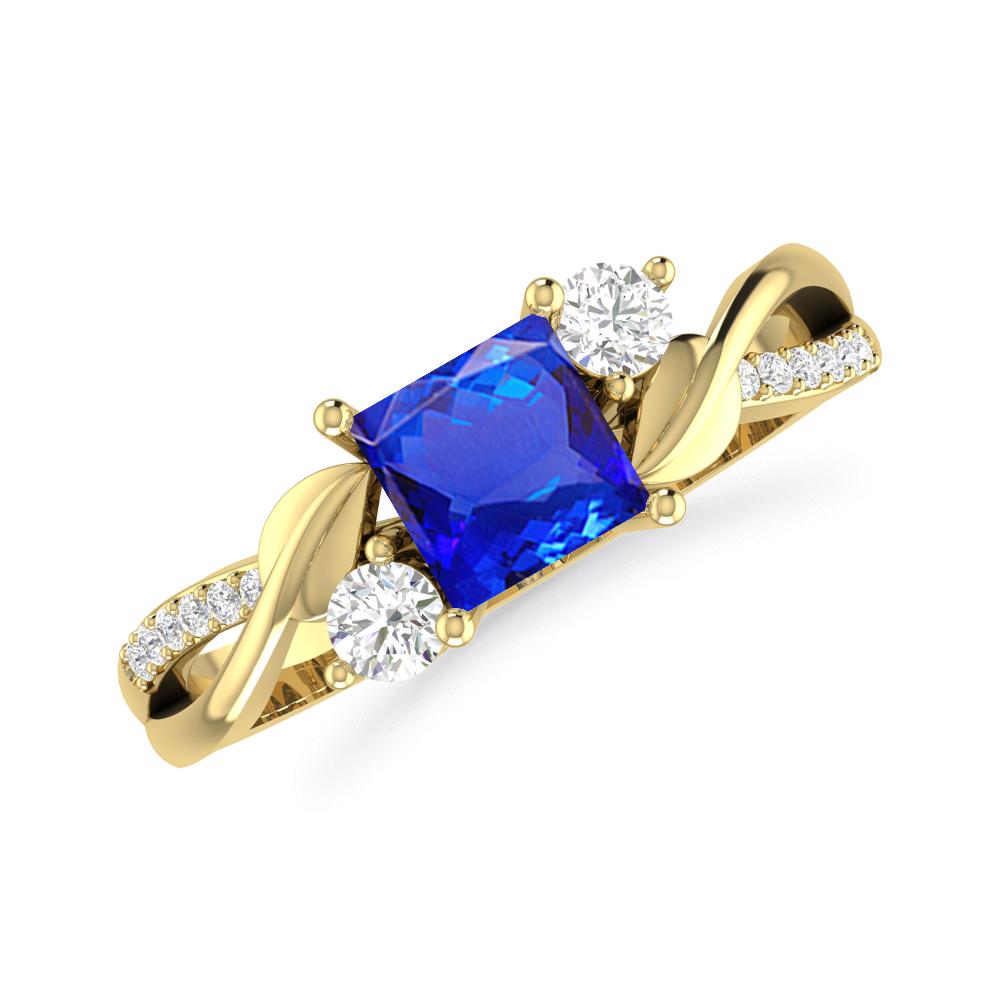 Yellow Gold - Tanzanite