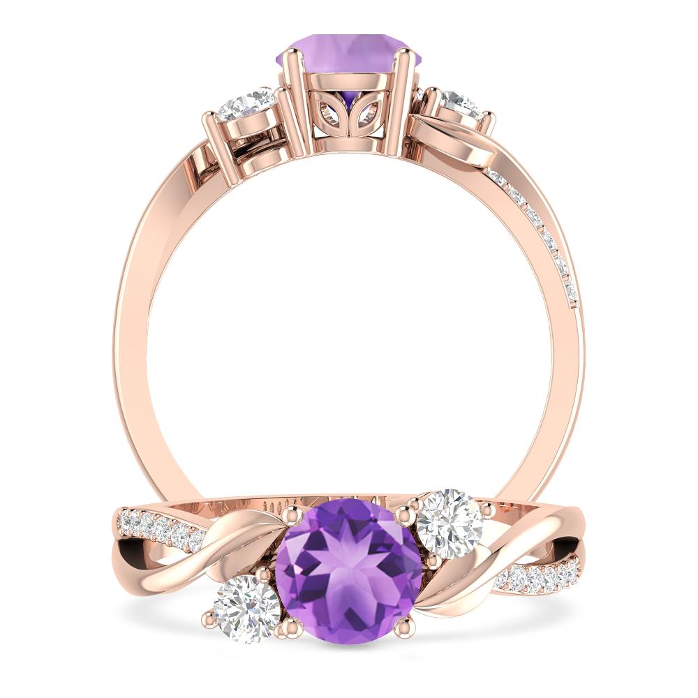 Rose Gold - Amethyst