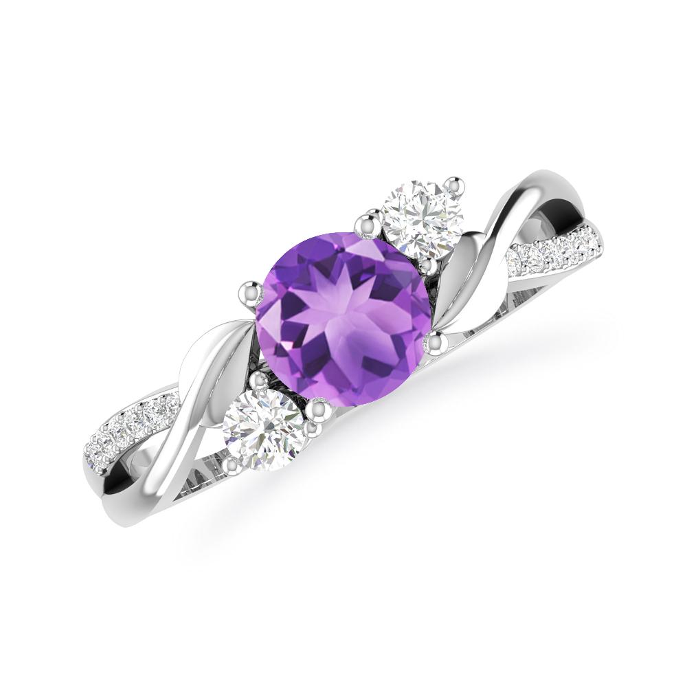 White Gold - Amethyst