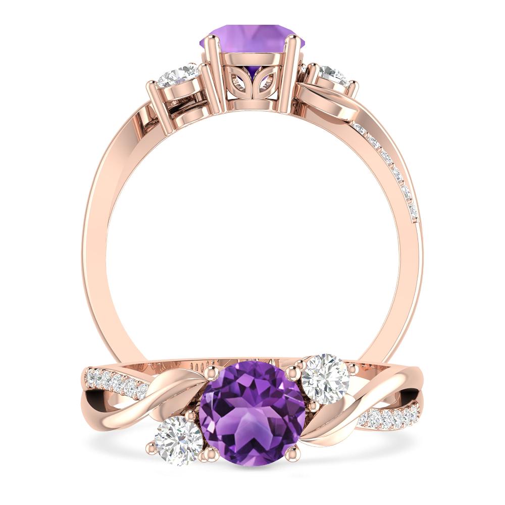 Rose Gold - Amethyst