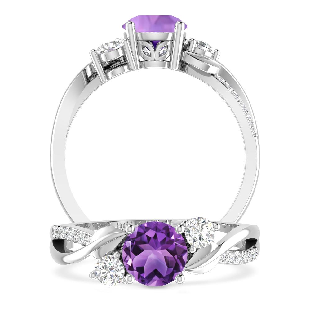 White Gold - Amethyst