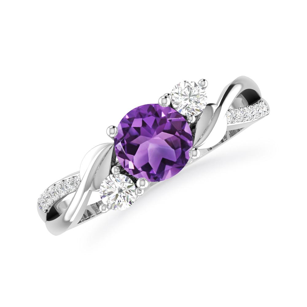 White Gold - Amethyst