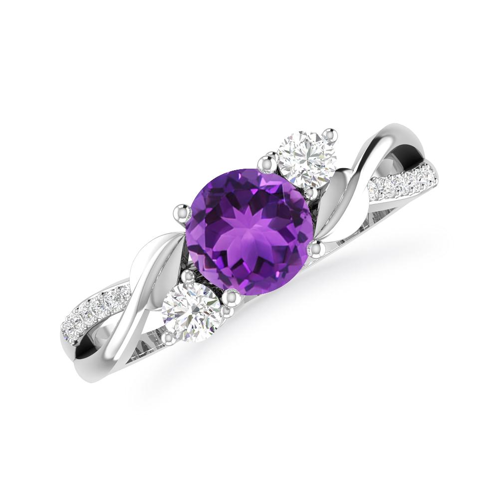 White Gold - Amethyst