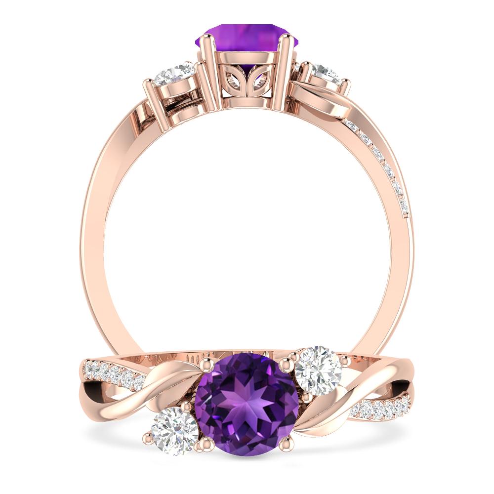 Rose Gold - Amethyst