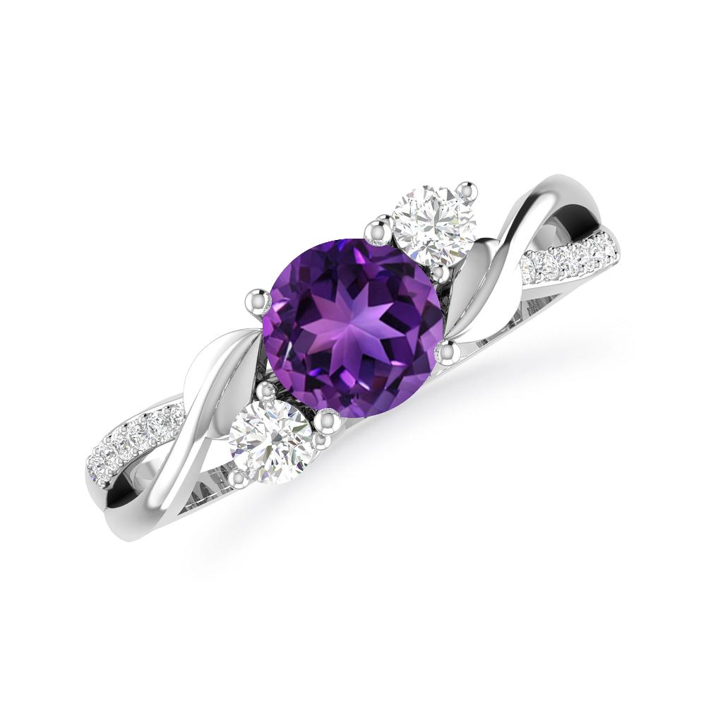 White Gold - Amethyst