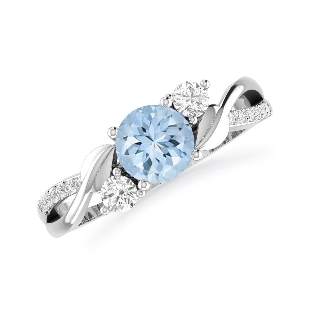 White Gold - Aquamarine