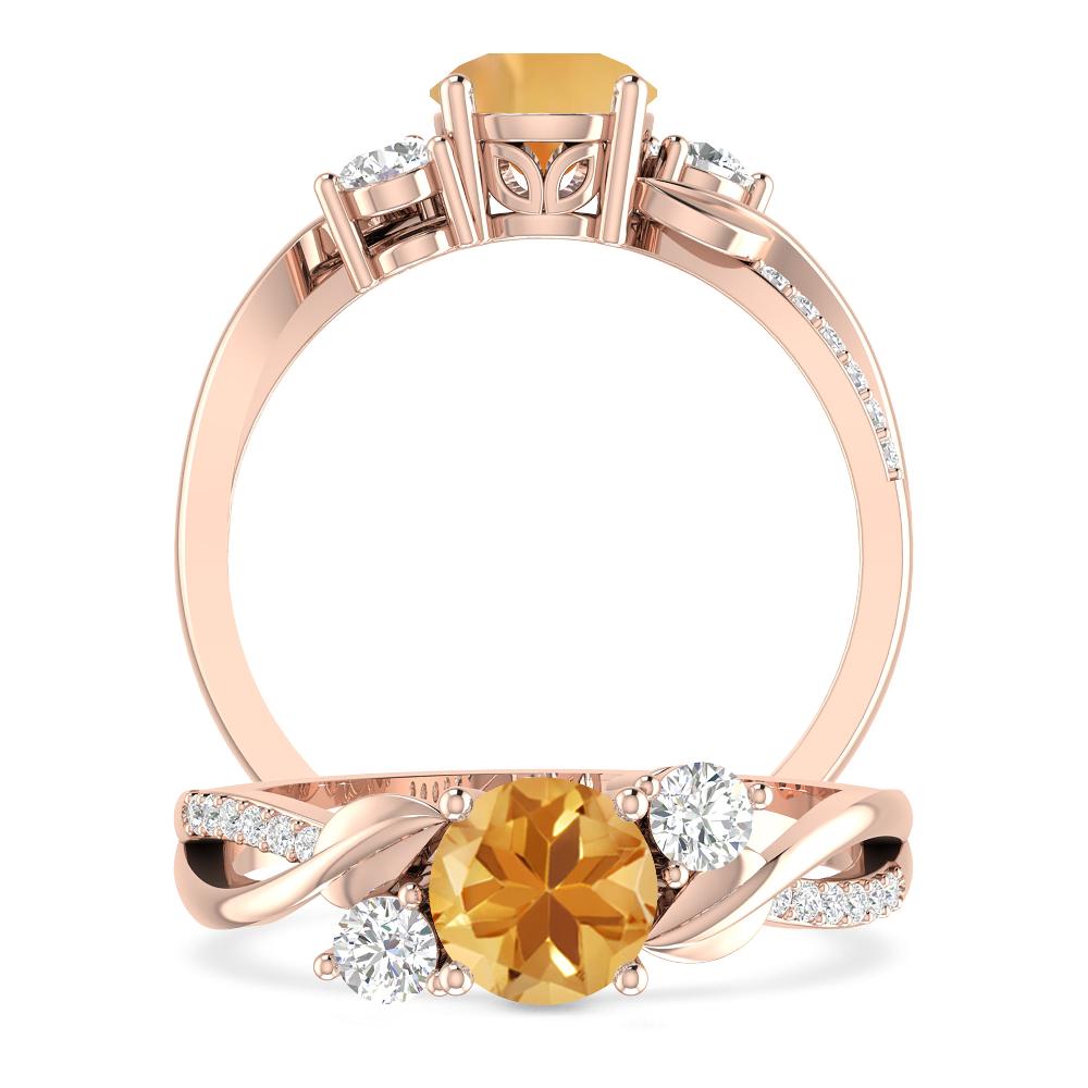 Rose Gold - Citrine