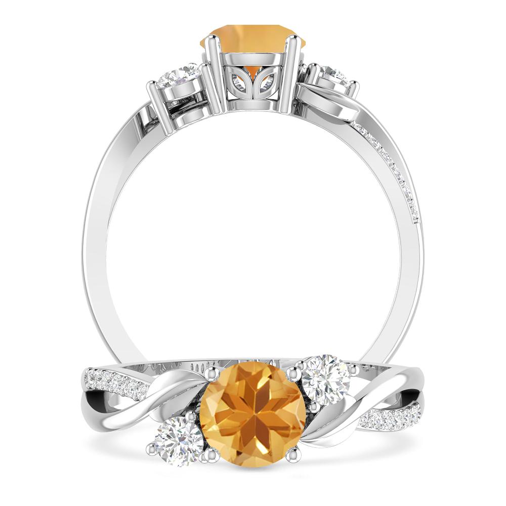 White Gold - Citrine