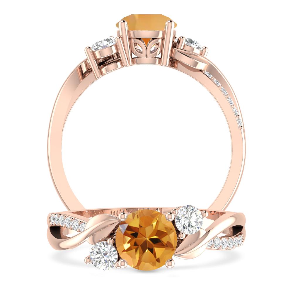 Rose Gold - Citrine