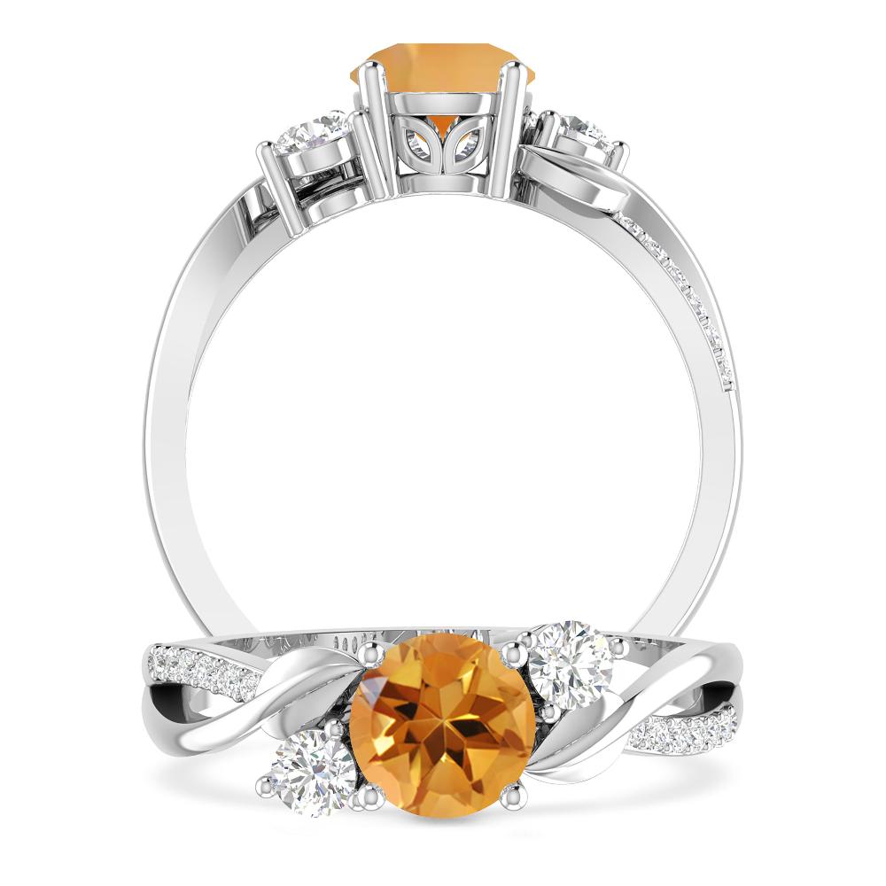 White Gold - Citrine