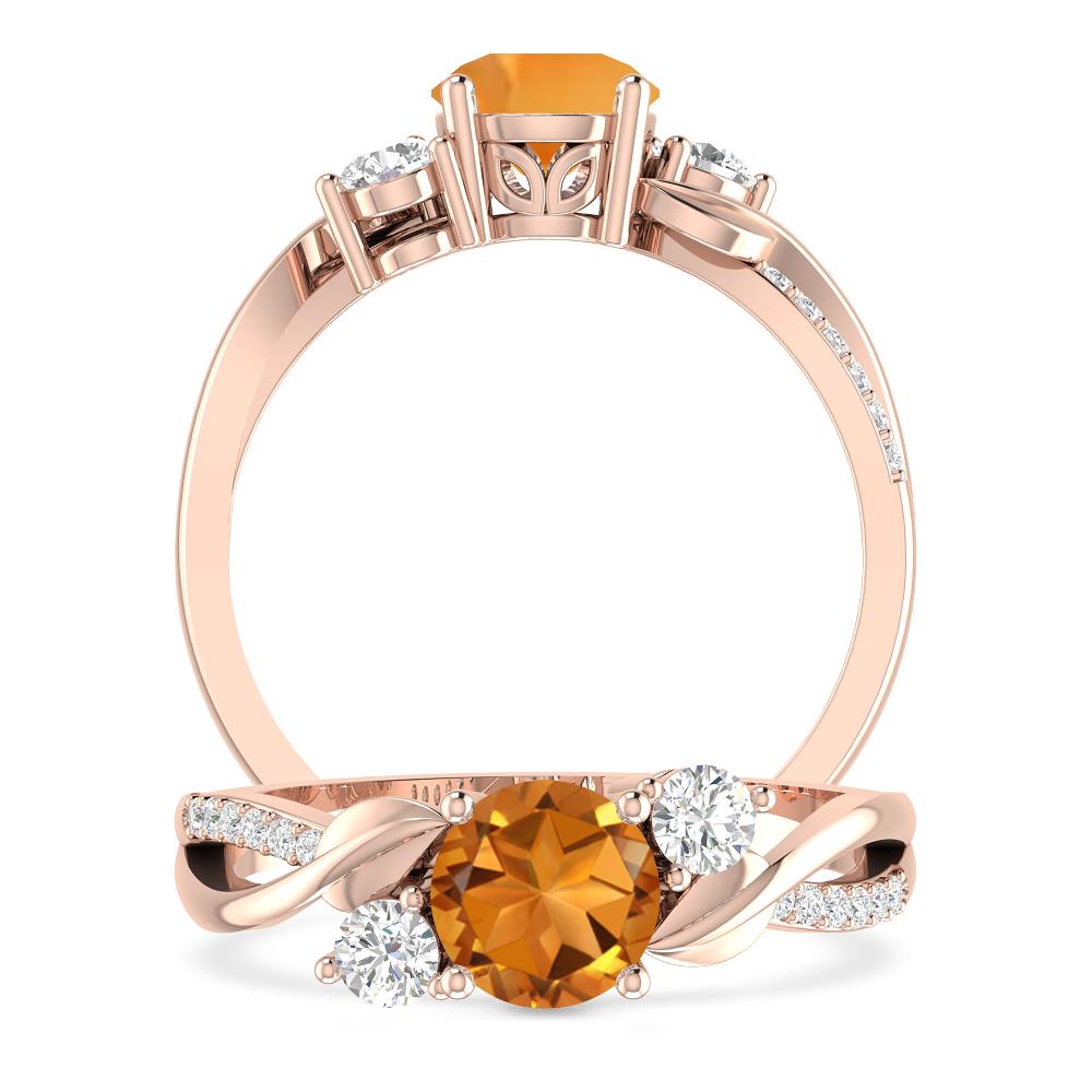 Rose Gold - Citrine