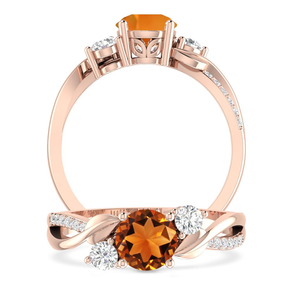 Rose Gold - Citrine