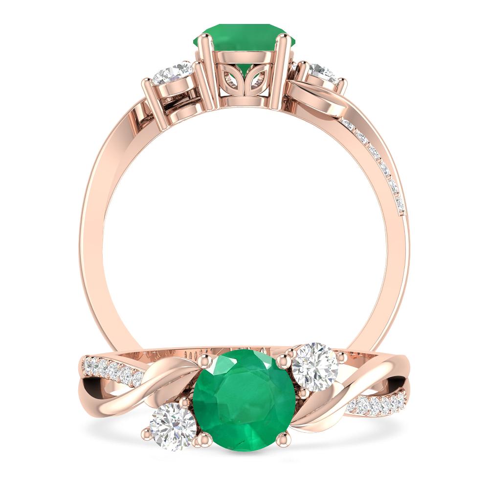 Rose Gold - Emerald