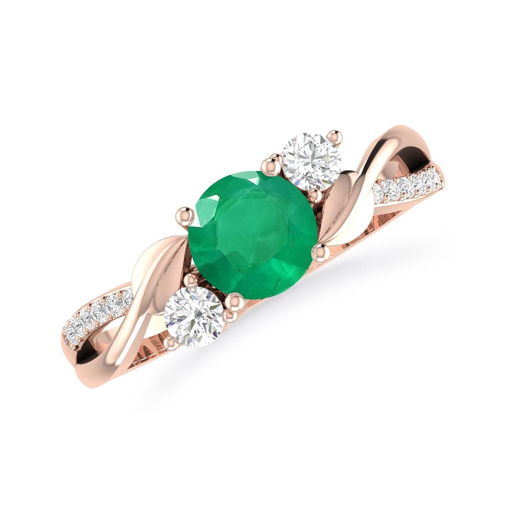 Rose Gold - Emerald