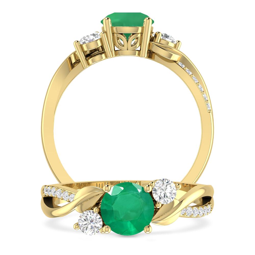 Yellow Gold - Emerald