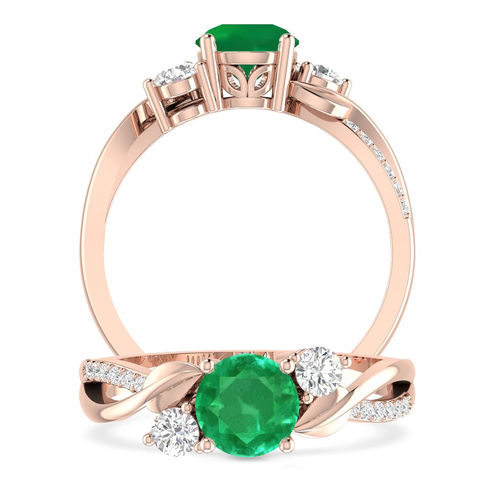 Rose Gold - Emerald