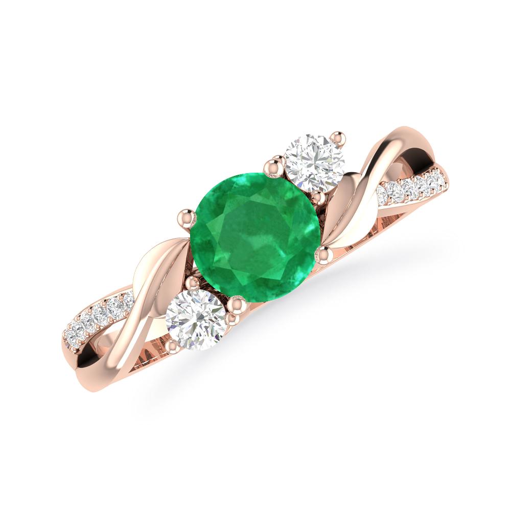 Rose Gold - Emerald