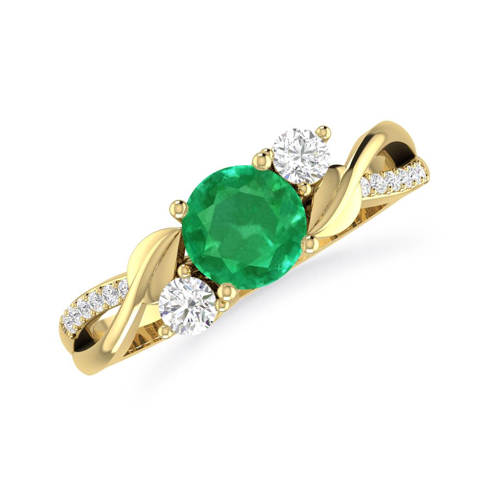 Yellow Gold - Emerald