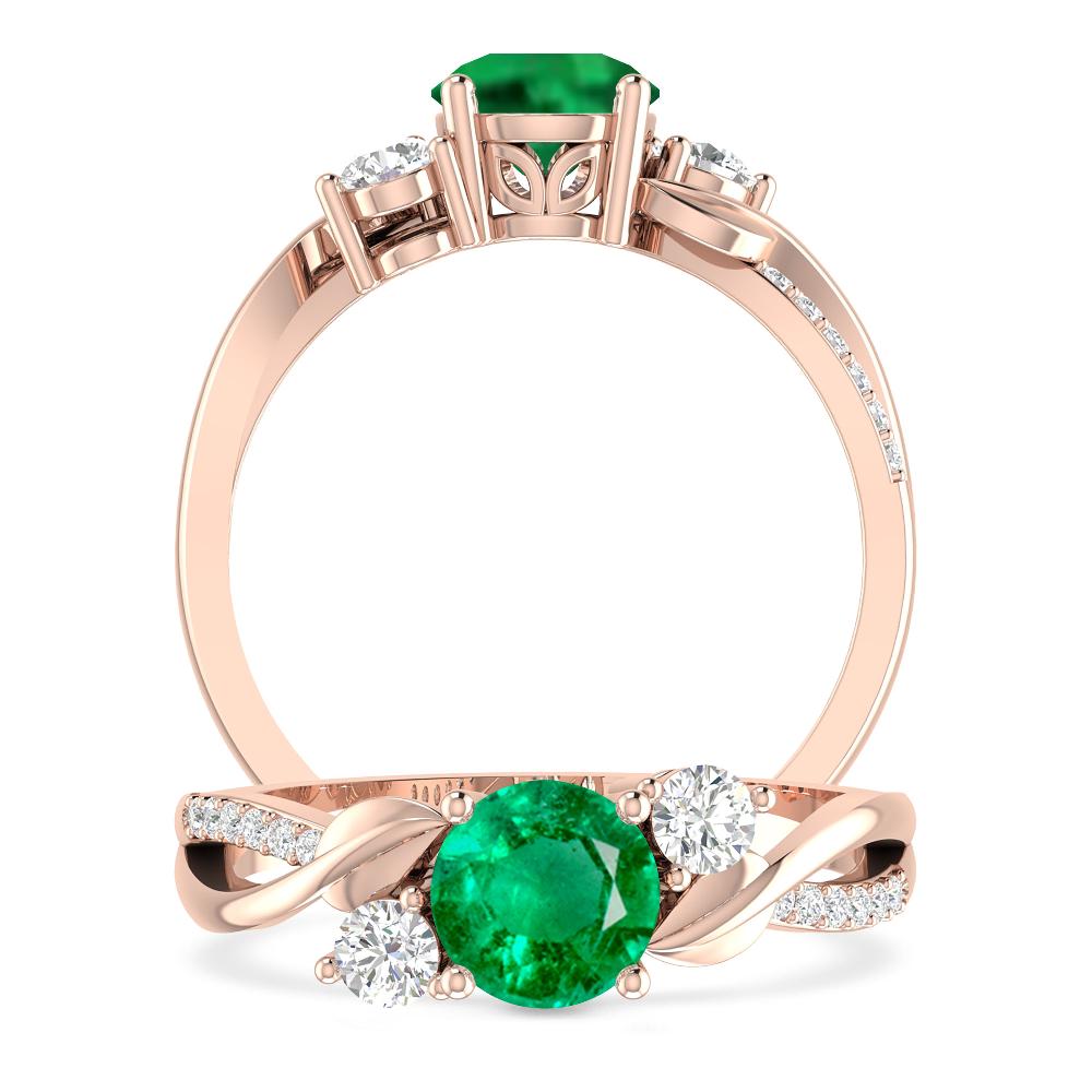 Rose Gold - Emerald