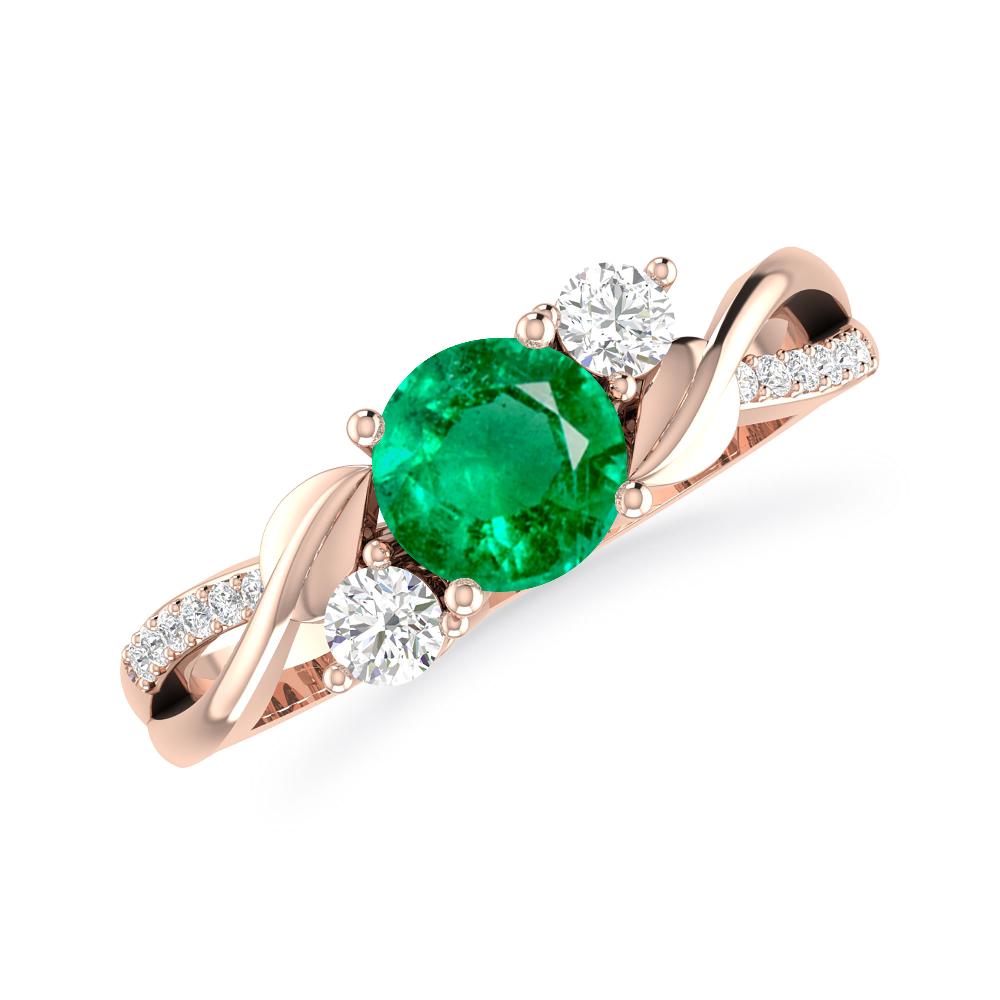 Rose Gold - Emerald