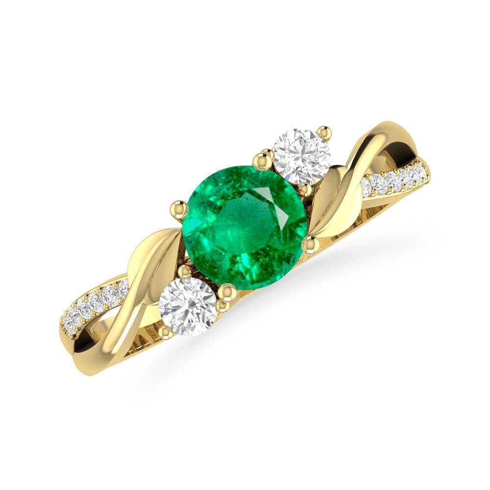 Yellow Gold - Emerald