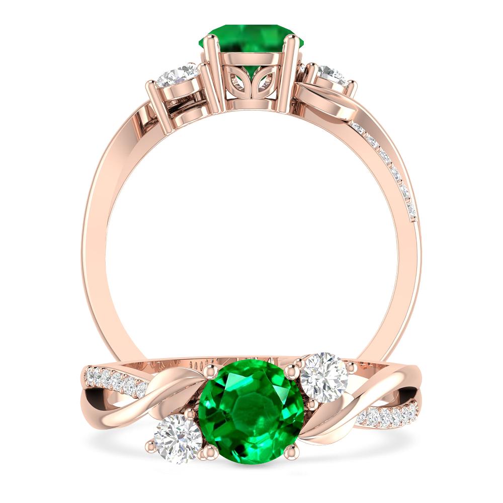 Rose Gold - Emerald