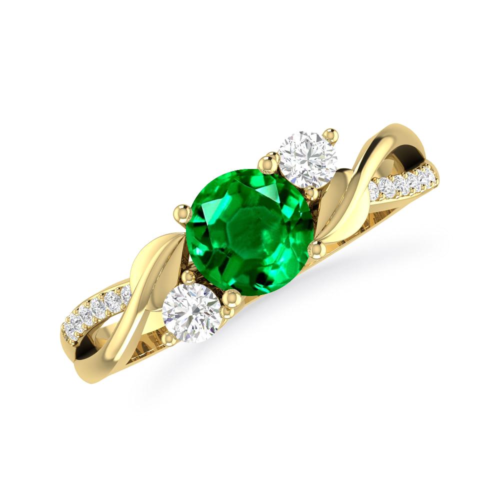 Yellow Gold - Emerald