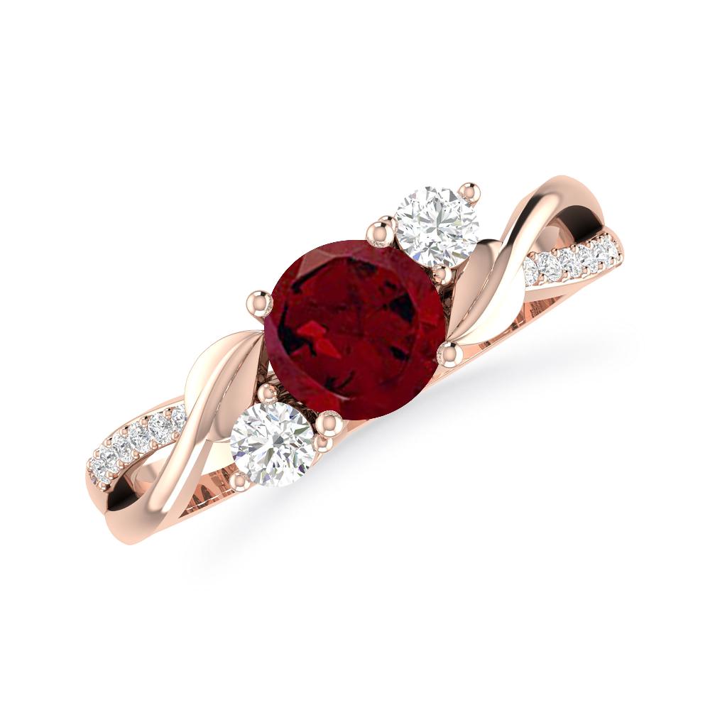 Rose Gold - Garnet