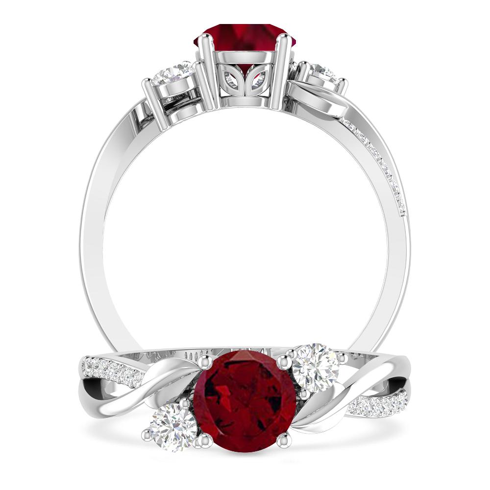 White Gold - Garnet