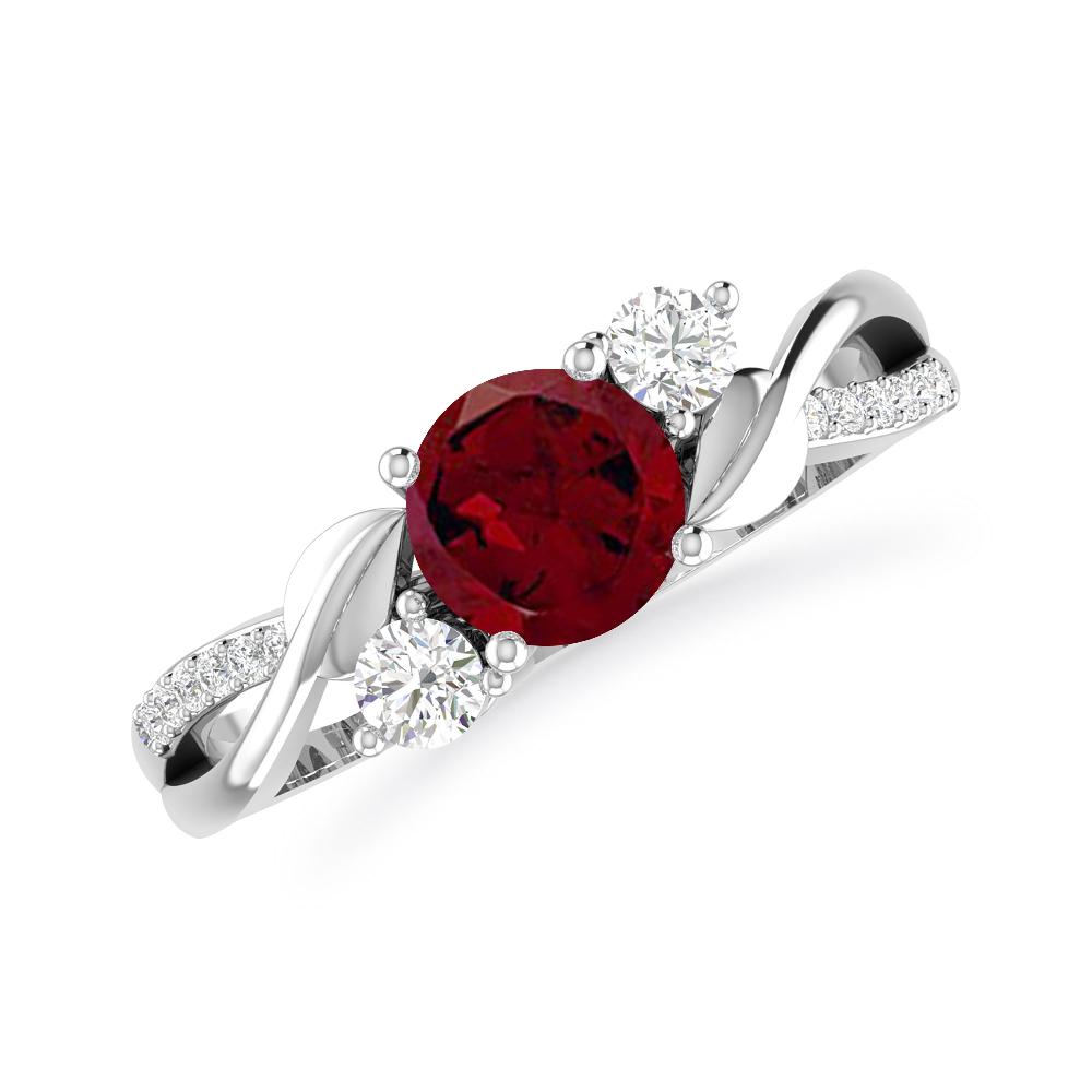 White Gold - Garnet