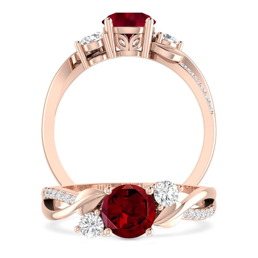 Rose Gold - Garnet