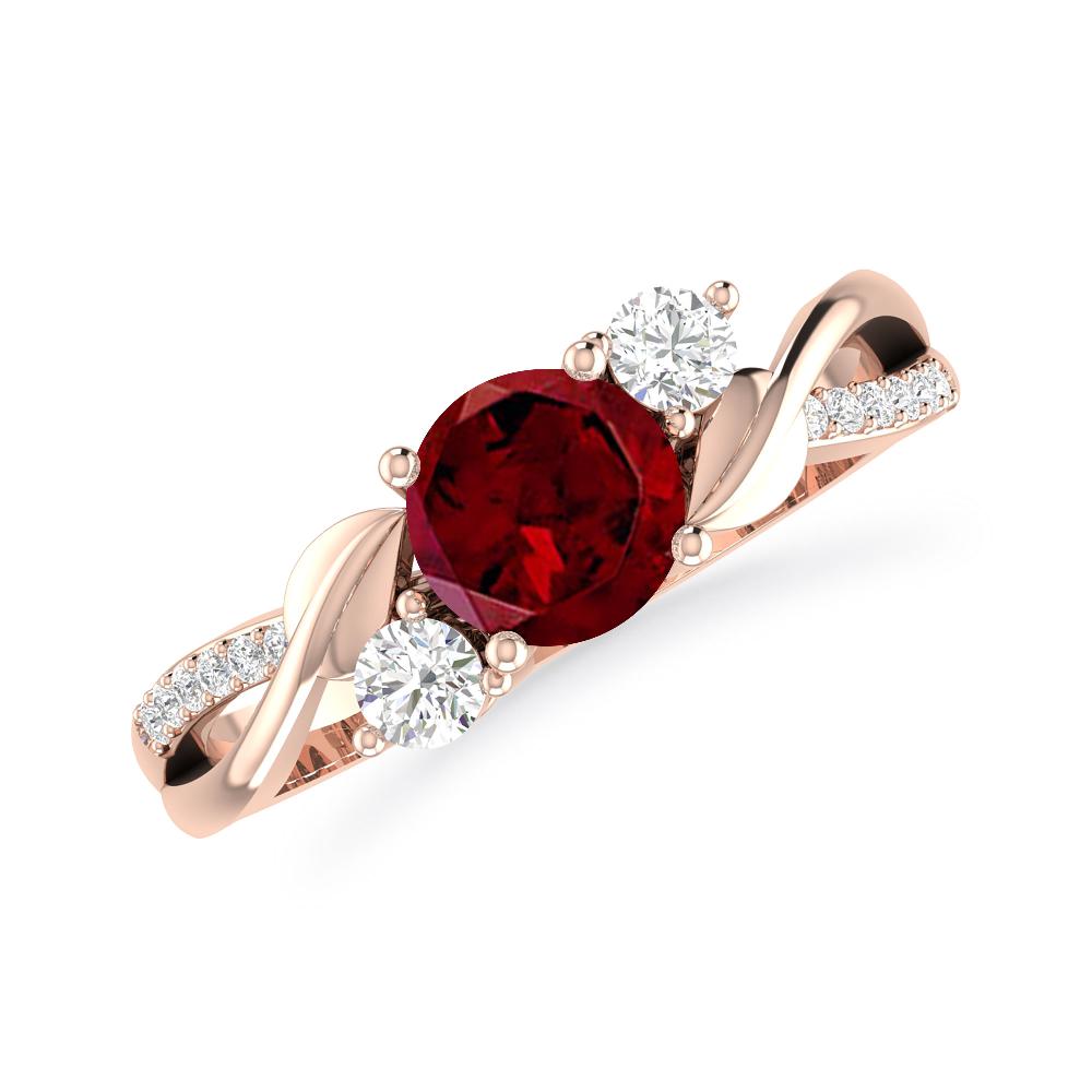 Rose Gold - Garnet