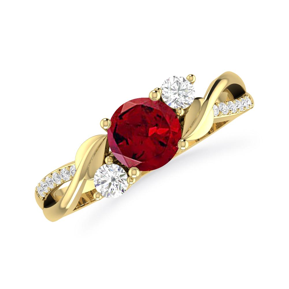 Yellow Gold - Garnet