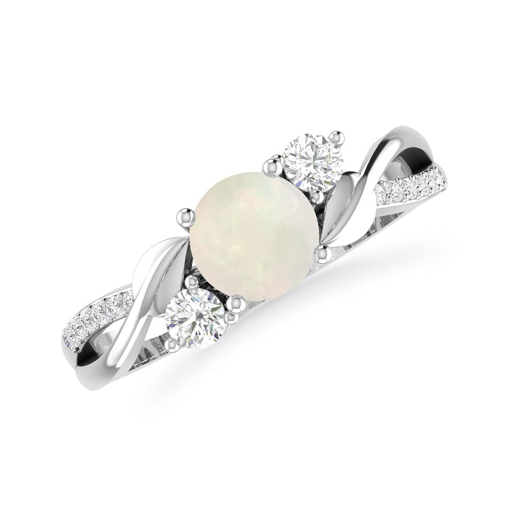 White Gold - Opal